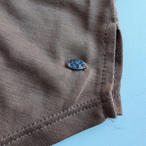 American Eagle soft sexy Camel Turtleneck Short Sleev Tank Lighweigh Top Modal M - Picture 9 of 10